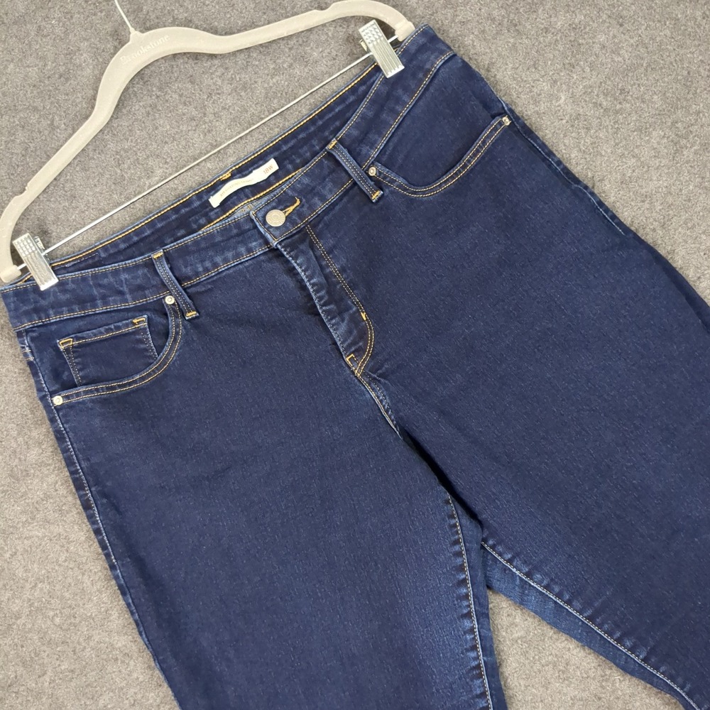 Levis 311 Shaping Skinny Jeans Womens 18W Dark Wash Blue Mid Rise Stretch Denim